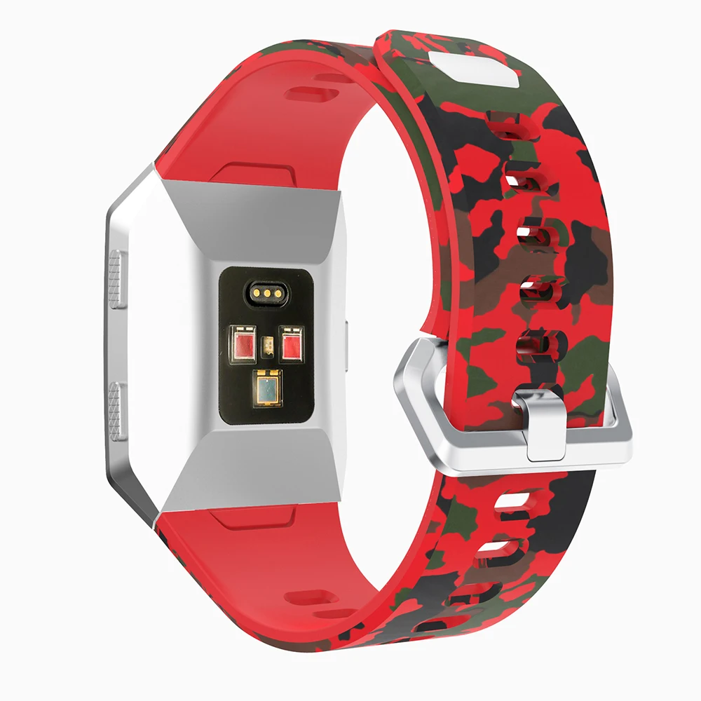 Ремешки для наручных часов мягкие силиконовые камуфляжные сменные спортивные