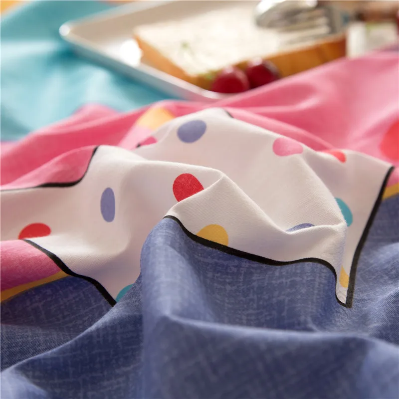 Модный Цветной комплект из 3 предметов в полоску + с рисунком короны простыня 100%