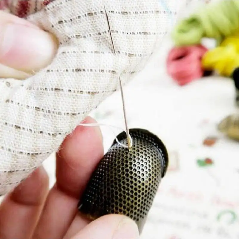 

Prajna Retro Handworking Sewing Thimble Finger Protector Useful Metal Brass Needlework Thimble Sewing Tools Accessories DIY