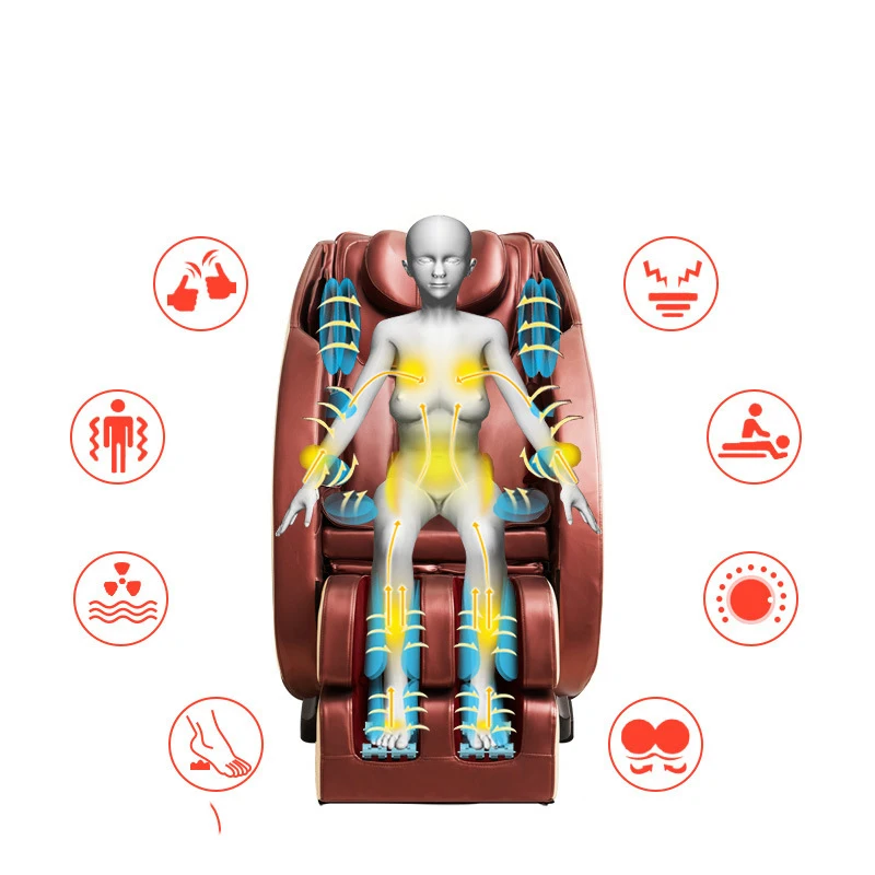 Массажный стул домашний полный корпус автоматический пожилой космический