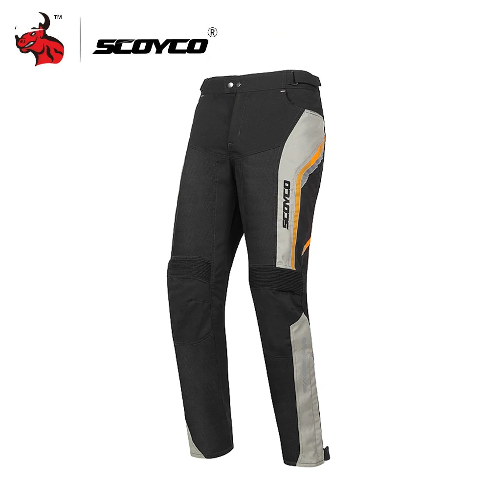 orange pants SCOYCO мотоциклетная куртка летняя сетчатая мотоциклетная куртка Защитное снаряжение Светоотражающая мотоциклетная защита Броня мужская куртка для мотокросса - Цвет: orange pants