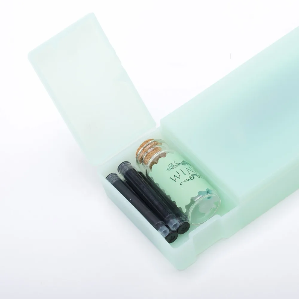 

Mint green pencil case girls 2PCS simple fresh cute pencil box kawaii pen cases school office estojo escolar pencilcase