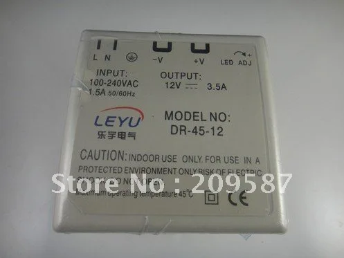 Источник питания на Din-рейке, 12 В постоянного тока, 3,5 А, выход 45 Вт