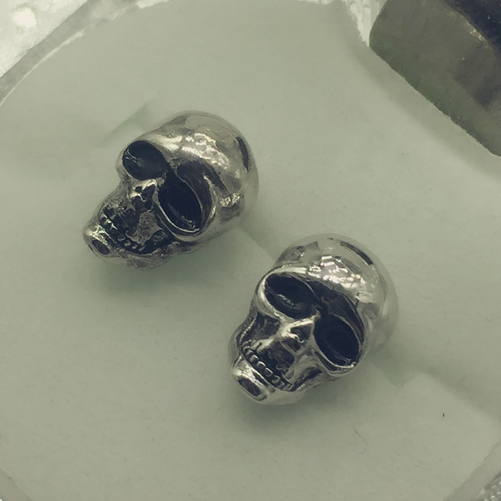 Крутые серьги с черепом для мужчин мальчиков и девочек крутые серебряные
