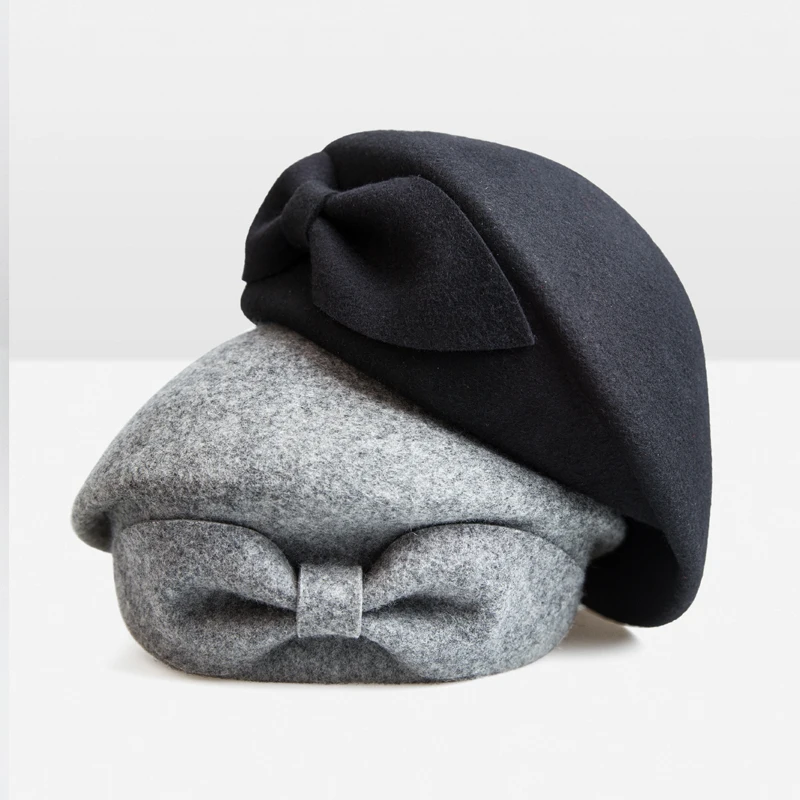 Женская шляпа Fedoras, Женская кепка, женская кепка Fedoras, элегантная, британский стиль, мягкая, с широкими полями, из чистой шерсти, шляпа Fedoras, женская, винтажная, популярная, Шерстяная кепка s
