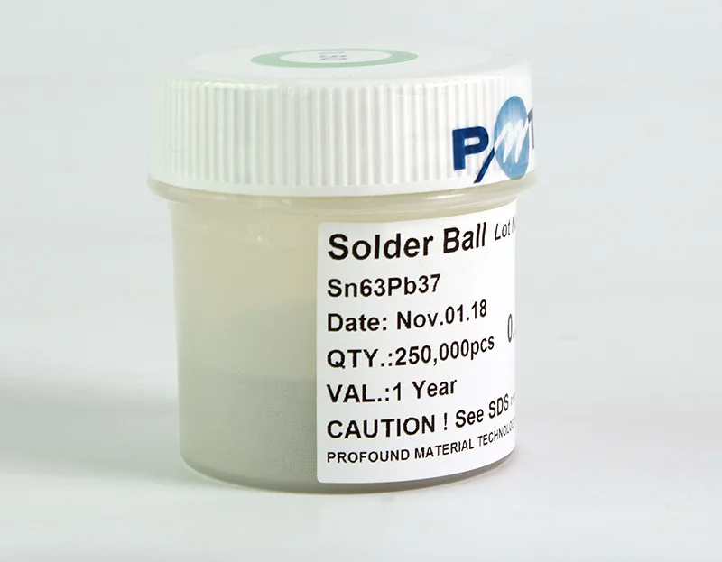 PMTC Sn63Pb37 BGA свинцовый припой в шариках 250 K/бутылка 0,2/0,25/0,3/0,35/0,4/0,45/0,5/0,55/0,6/0,65/0,76 для SMT/PCB фрезерный станок для BGA паяльная