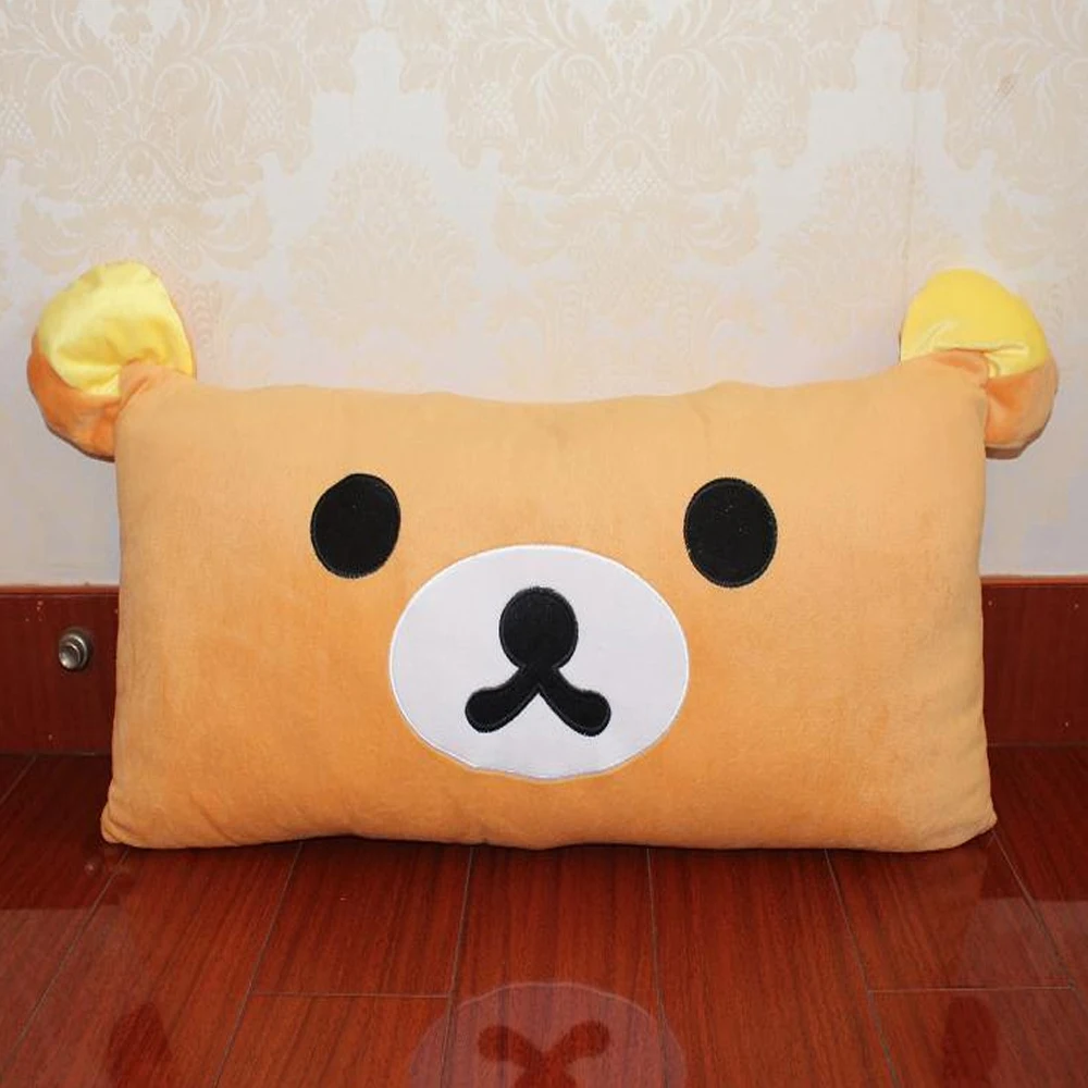 42cm Pillow Милый плюшевый мишка Rilakkuma, расслабляющий медведь, плюшевая игрушка, плюшевый мишка, подушка, подарок для девочки, рождественский подарок - Цвет: 42cm Pillow