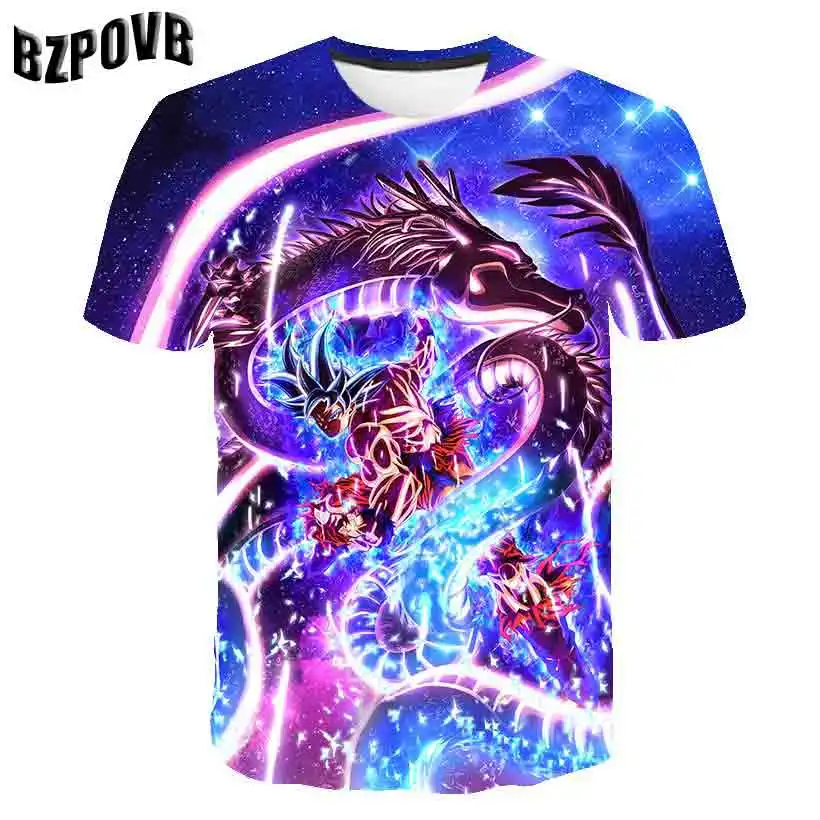 1943 Новинка, футболка с Драконий жемчуг Bulma Super Saiyan, футболка vegeta 3D, для мужчин и женщин, аниме, для детей, Гоку, Гохан, Футболка Harajuku Lonzo Ball - Цвет: 1943