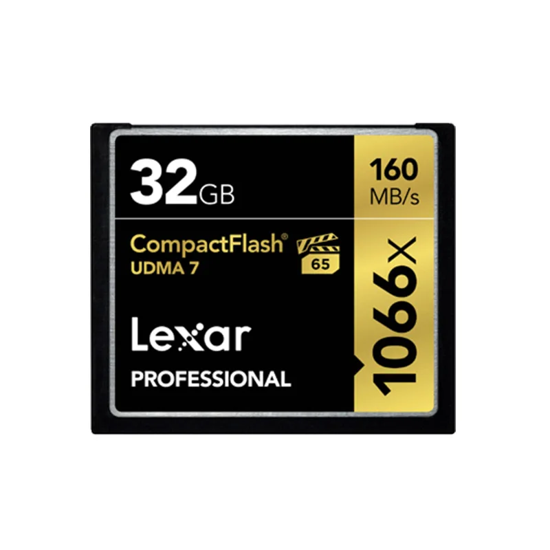 32GB Lexar Professional 1066x слот для карт памяти 256 ГБ 128 Гб 64 Гб оперативной памяти, 32 Гб встроенной памяти, компактные карты флэш-памяти Max 160 МБ/с. для спортивной экшен-камеры 4K Камера - Емкость: 32GB