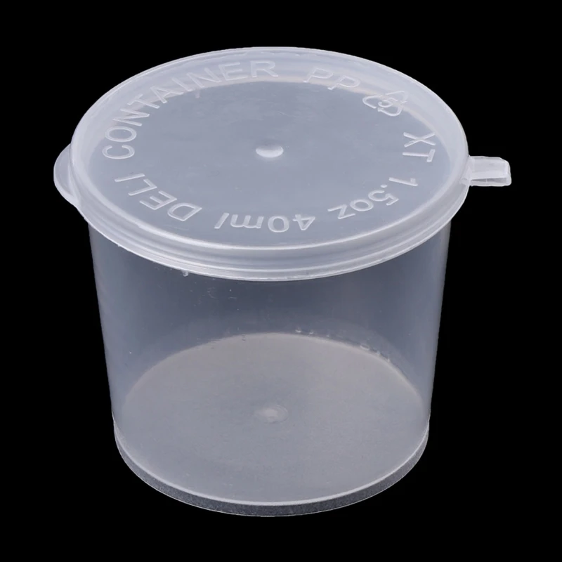 10 шт пластиковый прозрачный одноразовый горшок для соуса кетчуп Chutney Jello Shot Cup
