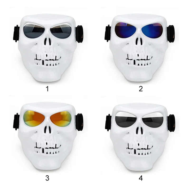 

Motorcycle Mask Goggles Match Open Face Motorcycle Half Vintage Retro Helmets Party Outdoor Tatical War Game Face Mask