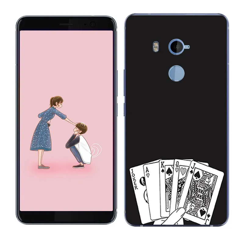Чехол для HTC U11 Plus /U11 + Мягкий ТПУ чехол с рисунком бобов мобильного телефона на