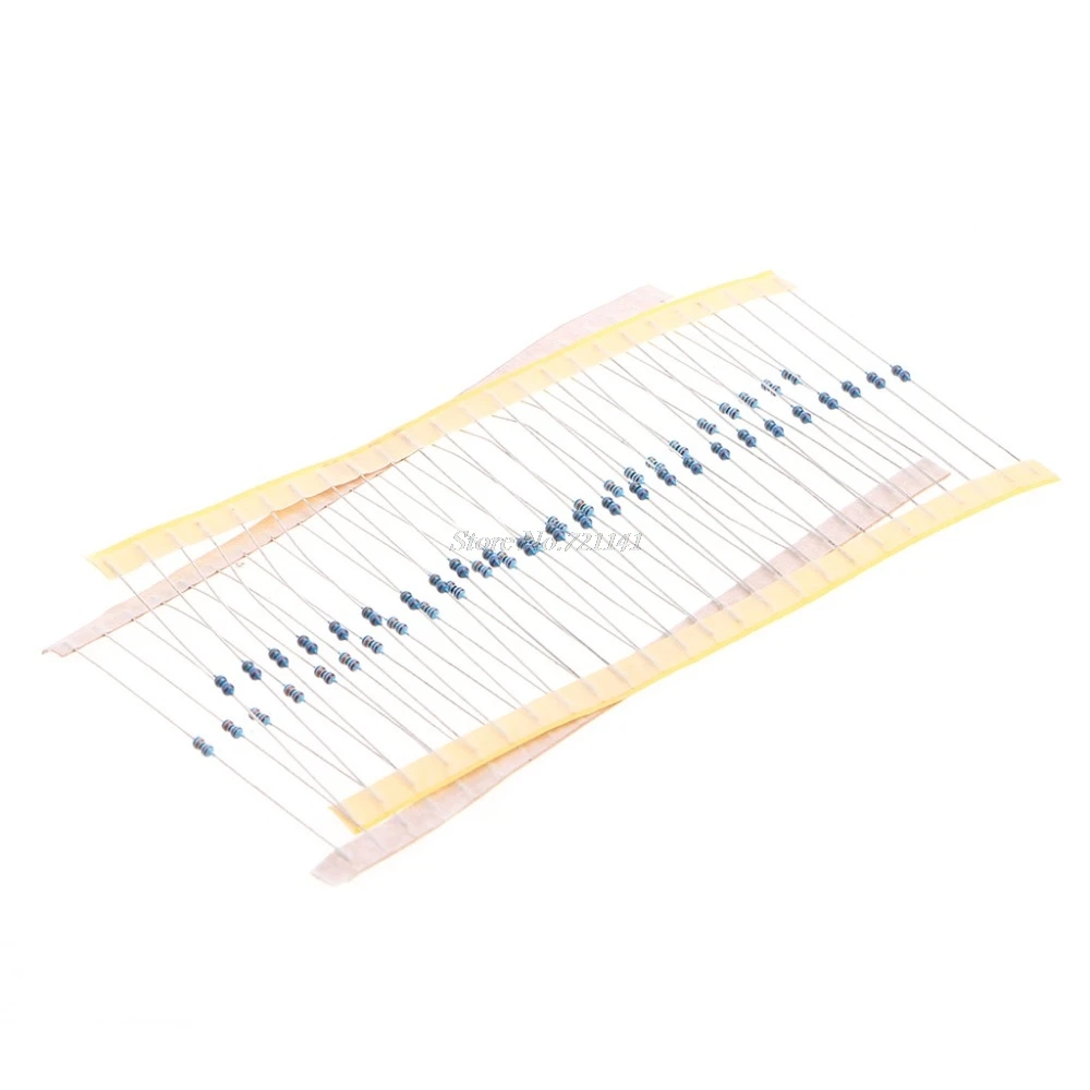 

2425 Pcs 97 Value Metal Film Resistor 1% 1/8W Assorted Kit 1 ohm~1M Ohm Passive Components Dropship