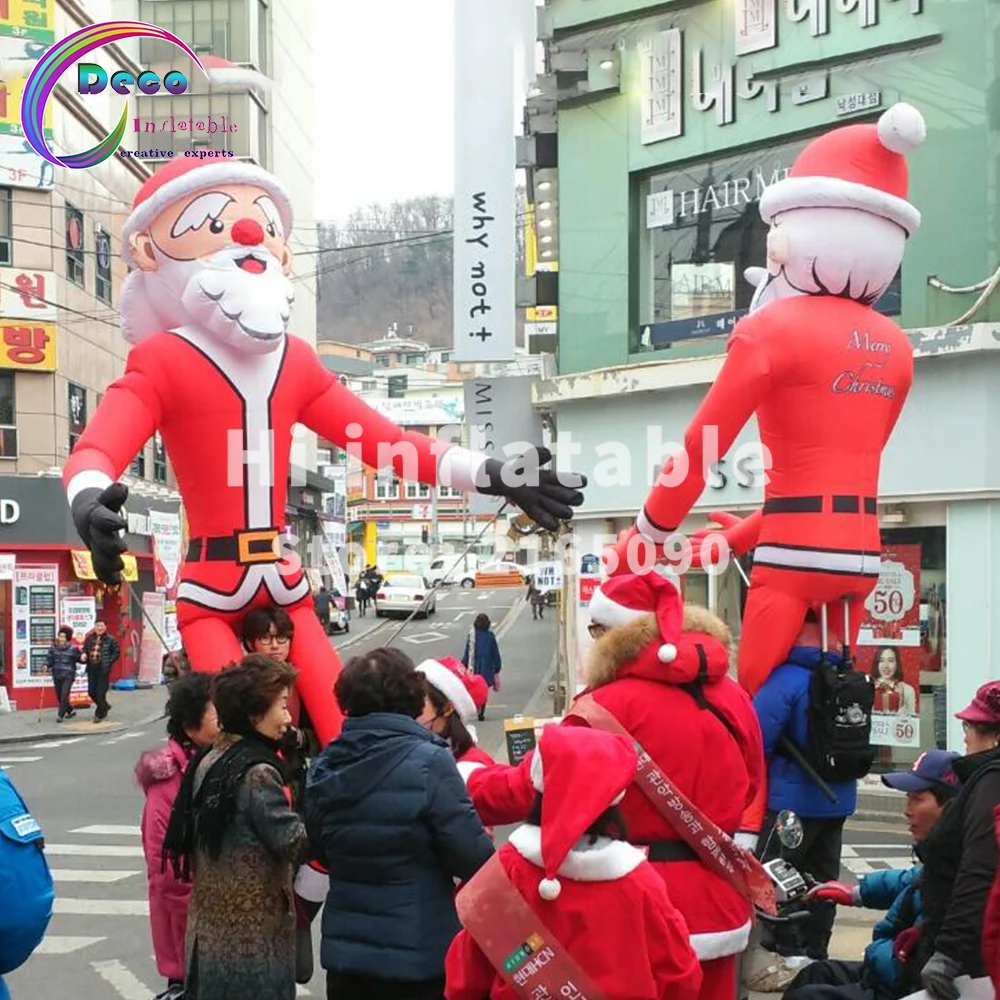 Лидер продаж 3 5 м Гигантский Рождественский надувной Санта-Клаус для