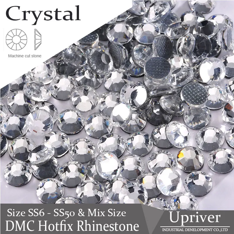 Mixe Size SS6 SS10 SS16 SS20 SS30 1188pcs Clear Crystal DMC HotFix FlatBack Strass Rhinestones Hot Fix Stones | Дом и сад