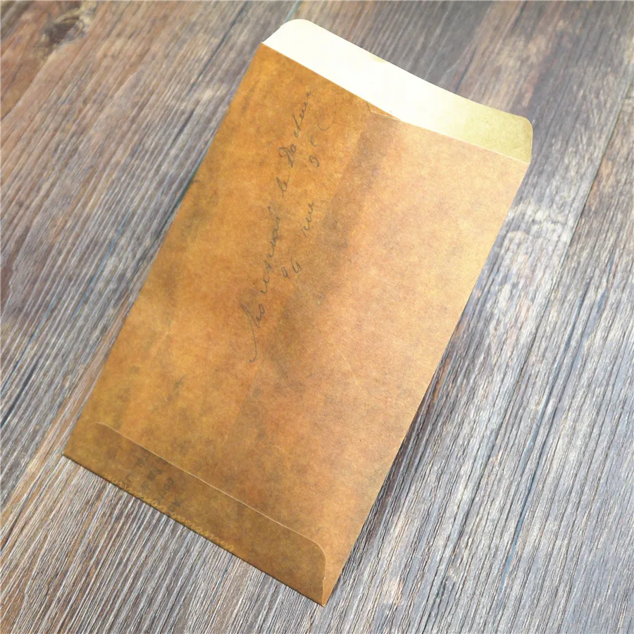 Винтажный конверт из крафт бумаги в стиле ретро 11 х16 см|bag vintage|bag printbag seal |