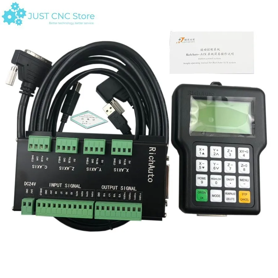 

Three axis mechanical engraving motion control system A11 DSP handle 0501 l richato -A11 control system in Chinese and English