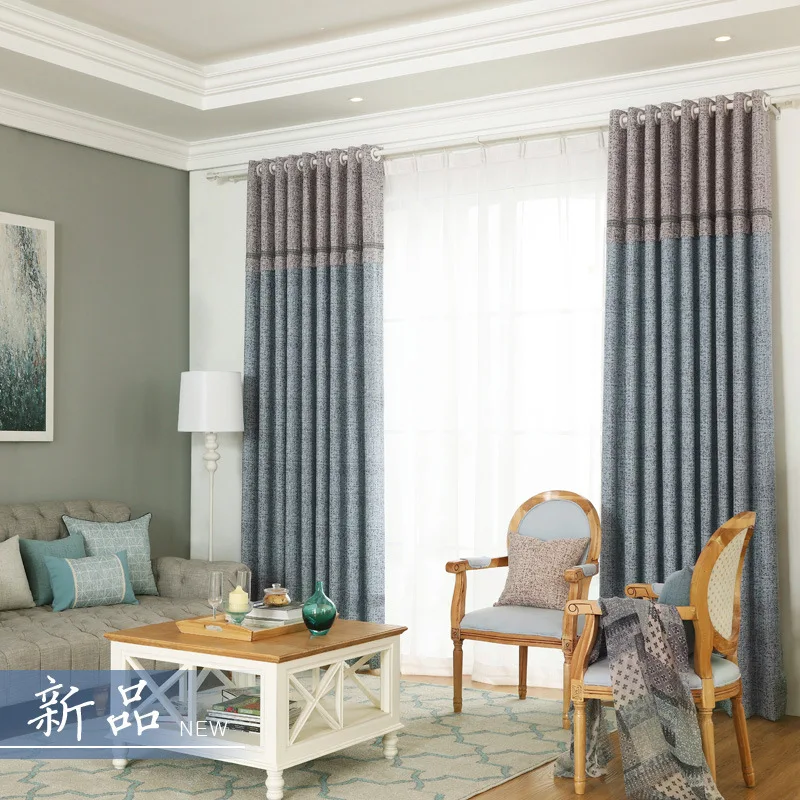 Четыре цвета роскошные затемненные шторы для гостиной жалюзи жаккардовые