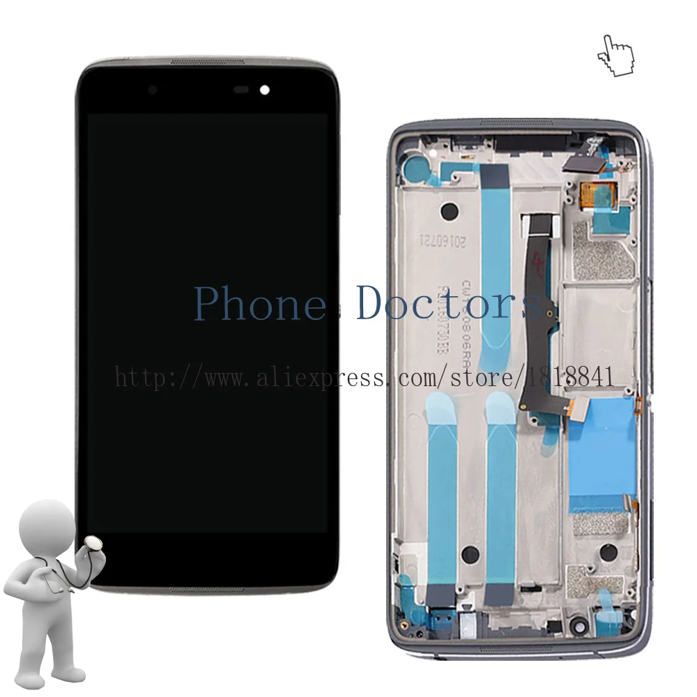 Для Alcatel One Touch Idol 4 LTE 6055 Полный ЖК дисплей + кодирующий преобразователь сенсорного