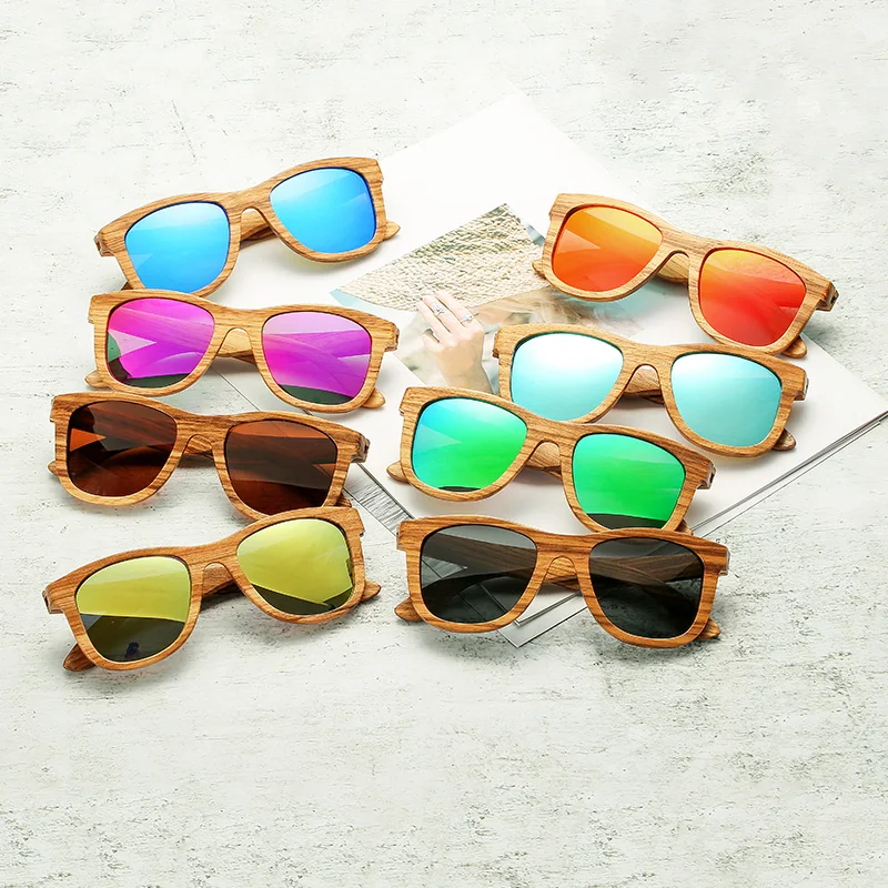 

Fashionable new 100 % pure zebra wood hand - made polarized sunglasses for men and women to go out uv-proof sunglasses