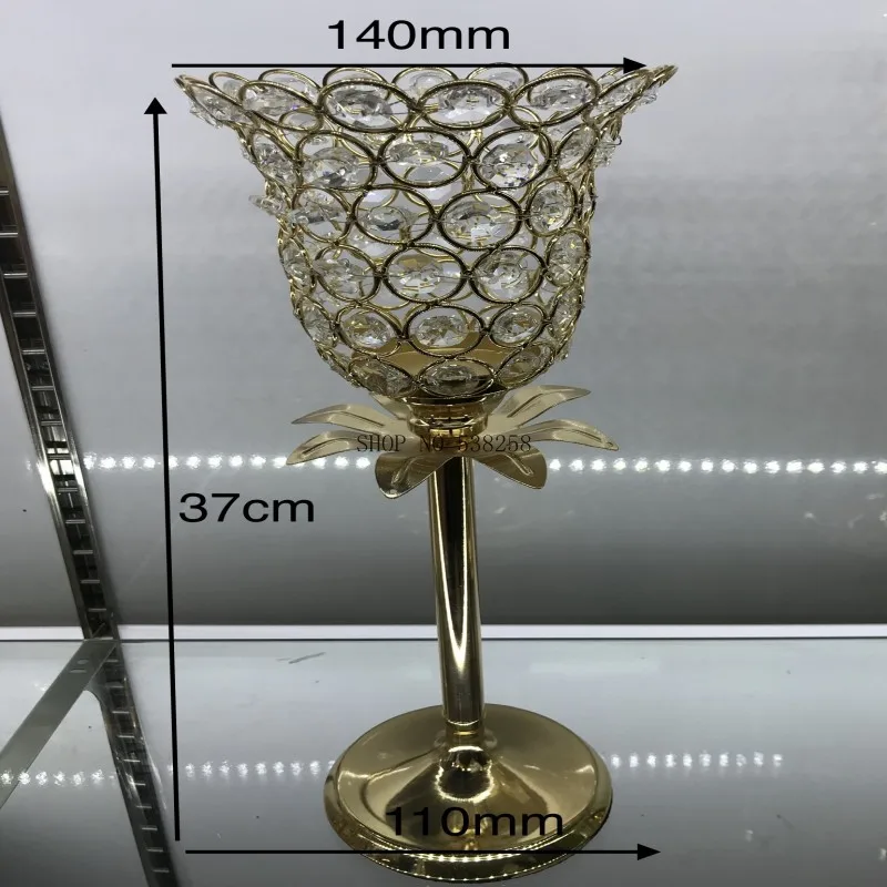Оцинкованные французские золотые хрустальные подсвечники для свадьбы/украшения