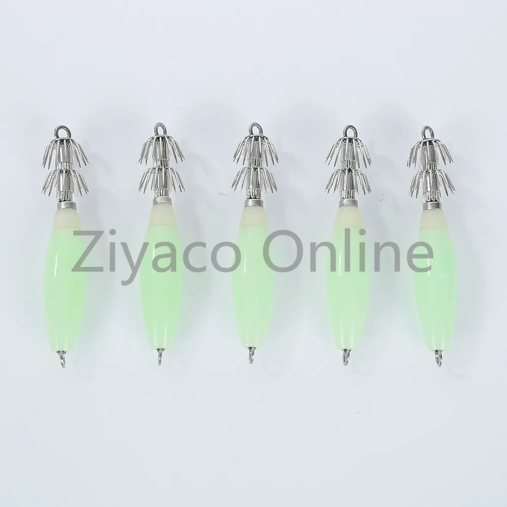 5 шт./лот световой яркие реалистичные моделирование кальмар крюк рыболовные