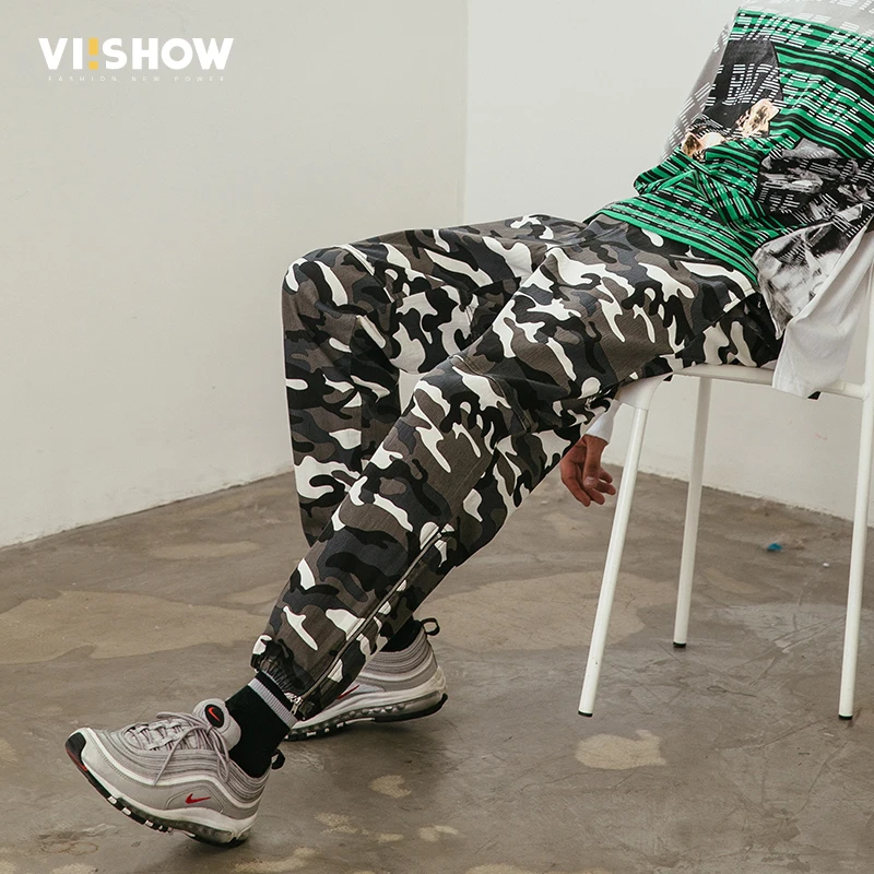 VIISHOW/Новые камуфляжные повседневные штаны для мужчин брендовая одежда простые