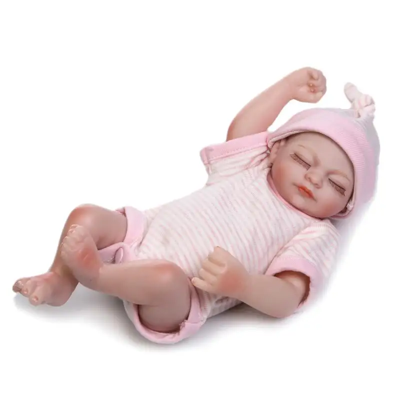 Мини Кукла Reborn Twins 11 дюймов 27 см реалистичные спальные игрушки для новорожденных