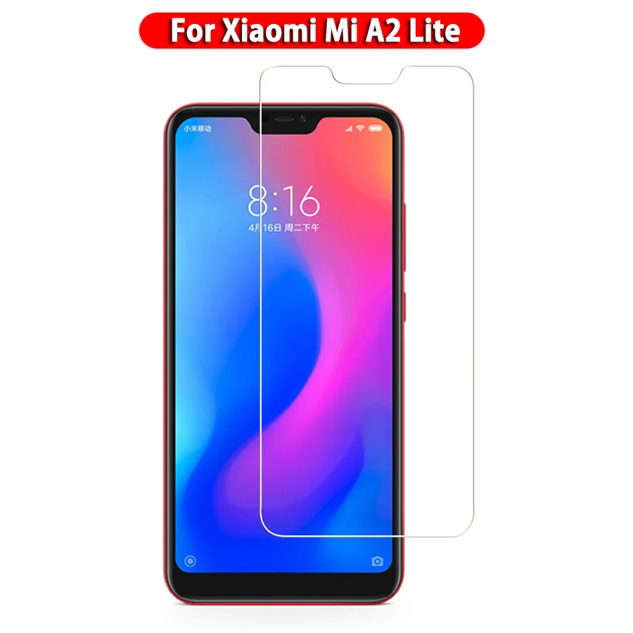 Закаленное стекло 9H для Xiaomi Mi A2 Lite A1 Защита экрана Pocophone F1 Защитная пленка Redmi 6 Pro 6A