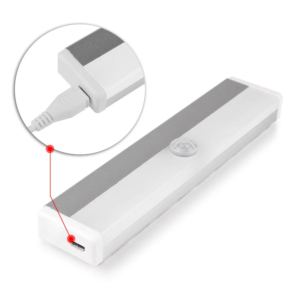 Светодиодный ночник с пассивным инфракрасным датчиком движения перезаряжаемый