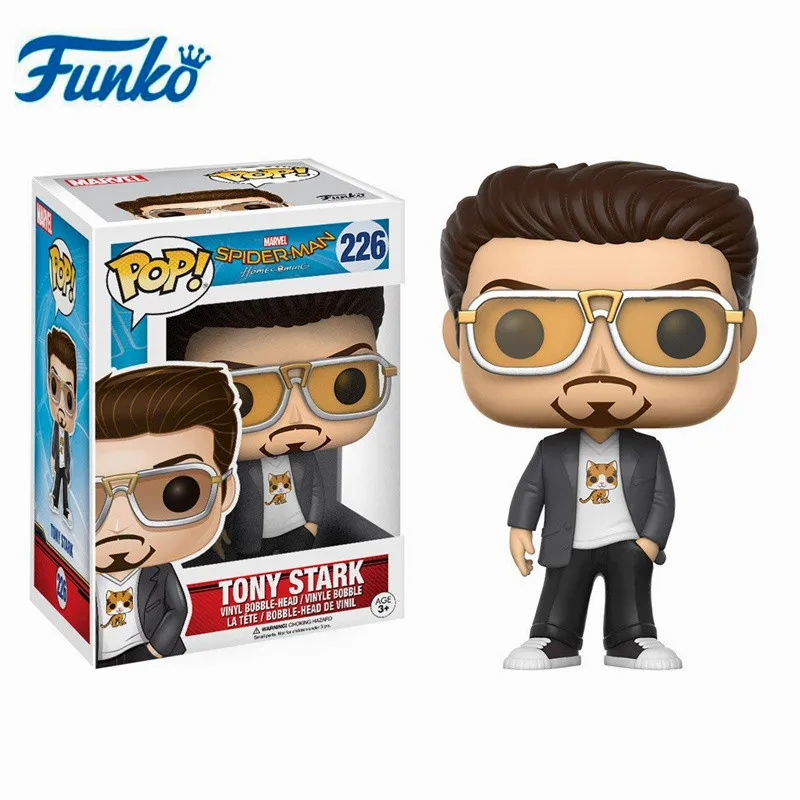 Funko Pop! Marvel: Человек паук: персонаж выпускного вечера #226 фигурка Тони Старка модель