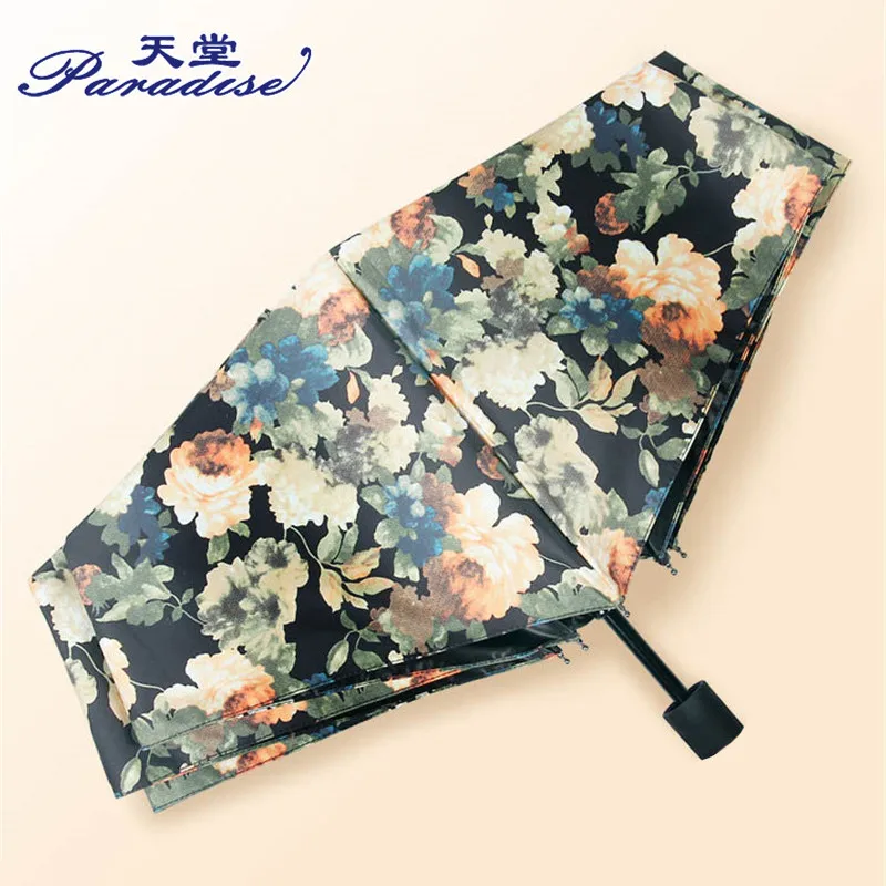 New Abstract Oil Painting Arts Umbrella Ultralight Sun Rain Creative Van Gogh Apricot Flowers Women Parasol | Дом и сад