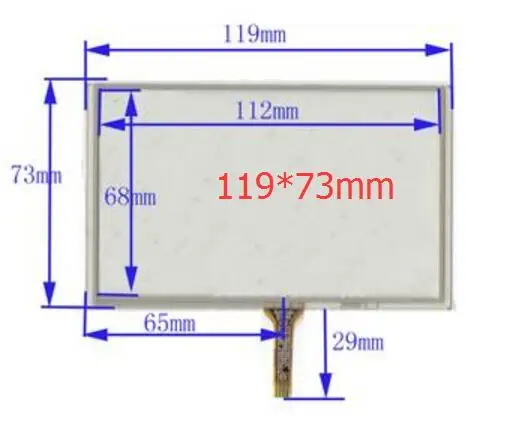 5 0 &quot119*73 мм 4 проводная резистивная сенсорная панель s для Explay PN-980 PN-930 PN-935 |