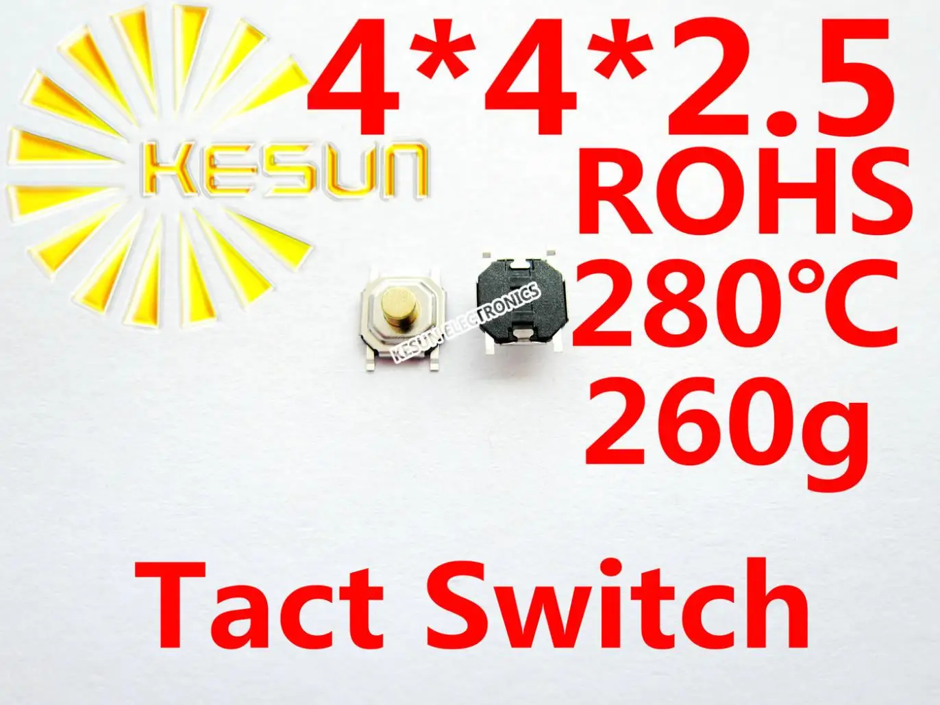 

1000 шт. 4x4x мм SMD тактильный тактовый Кнопочный микропереключатель мгновенного действия ROHS