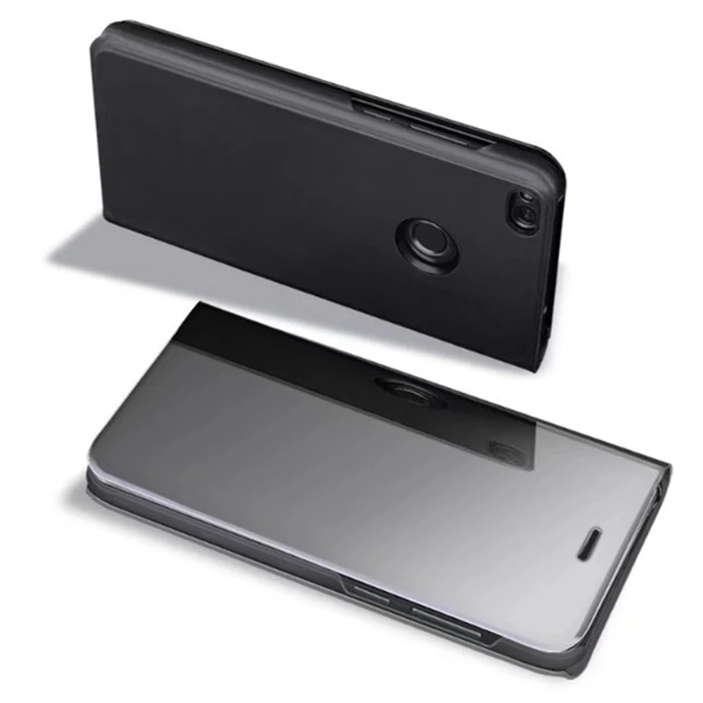 For Huawei P8 LITE 2017 Case Clear View Mirror Leather for P8Lite Smart Wake Up Sleep Flip Kickstand Cover |