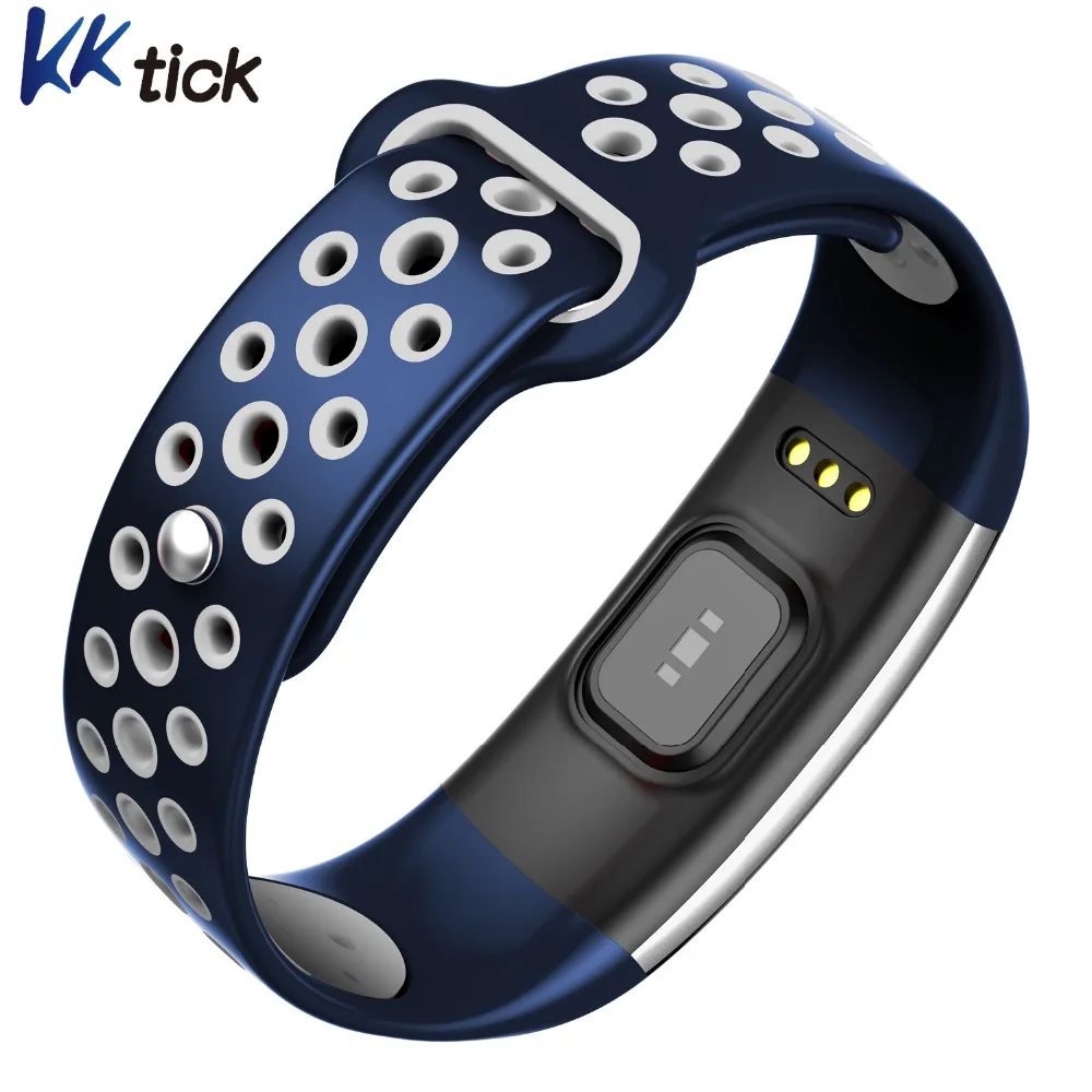 KKTICK Q6 Смарт Браслет монитор сердечного ритма фитнес браслет сообщение