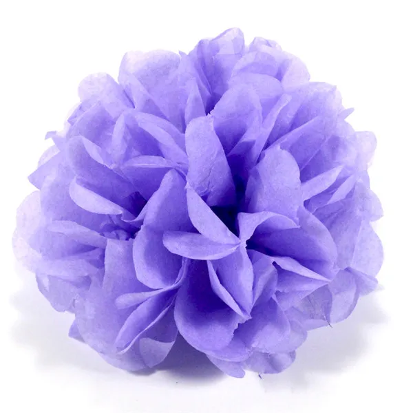 Light purple Распродажа! 10 шт./лот 15 см бумажный помпон из бумажной салфетки шар декоративные принадлежности цветок для свадебной вечеринки украшения помпон I0605 - Цвет: Light purple