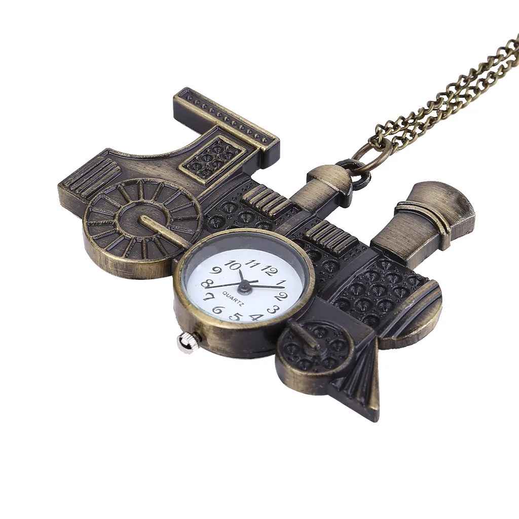 Кварцевые карманные часы ретро классический автомобиль шкентель стиля