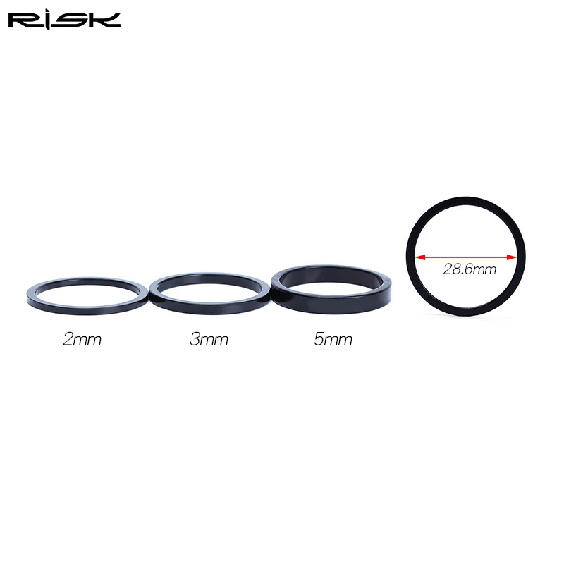 Риска комплект из 3 предметов 2/3/5 мм велосипедная рулевая колонка Spacer Алюминий