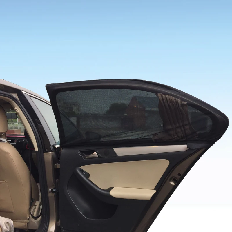 Автомобильный козырек от солнца на боковое окно 2 шт. сетчатая ткань защита