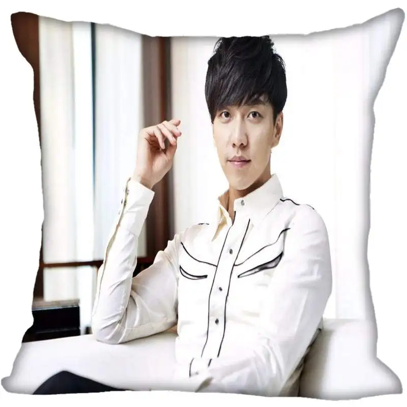 23 На заказ Kpop Lee Seung Gi печатные квадратные шелковые наволочки 40x40 см, 35x35 см одна сторона атласная Наволочка логотип - Цвет: 23