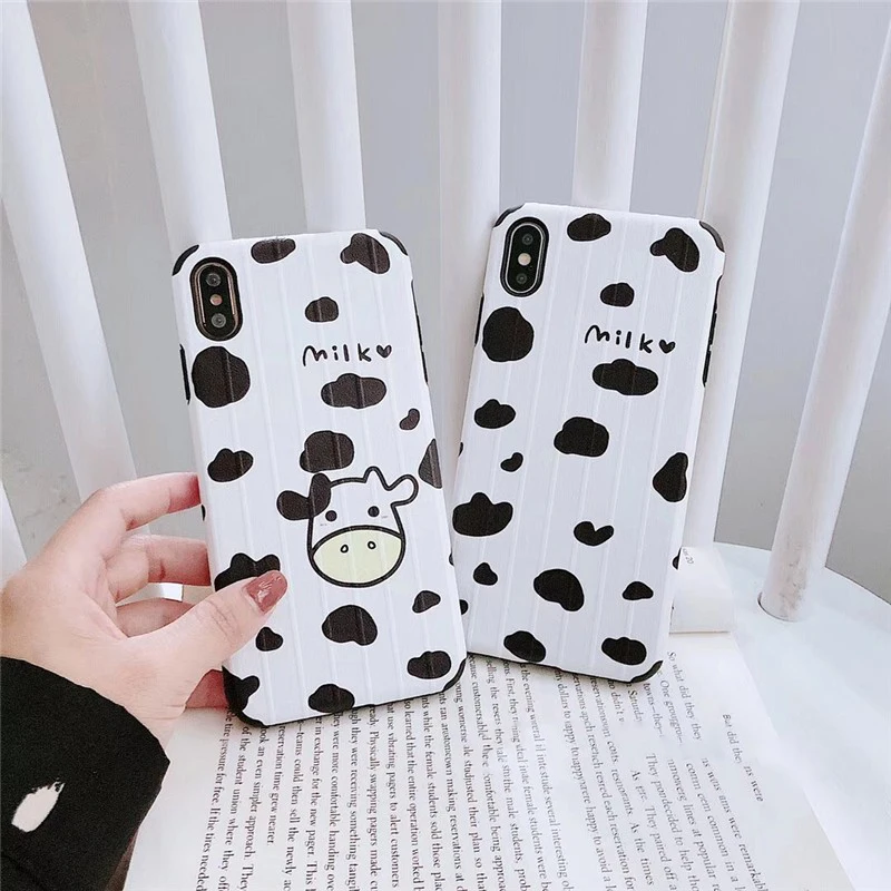 GlamPhoneCase мультфильм милый корова чехол для iPhone X XS Max XR Мягкий силиконовый чехол для iPhone 7 8 6 6s Plus чехол