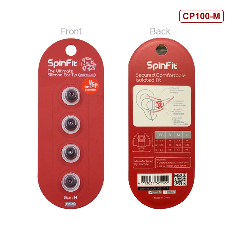 1 пара(2 шт.) NICEHCK SpinFit CP100 CP100M CP800 CP220-M2 наушники-вкладыши запатентованный силиконовый наушник инновационная технология наушник