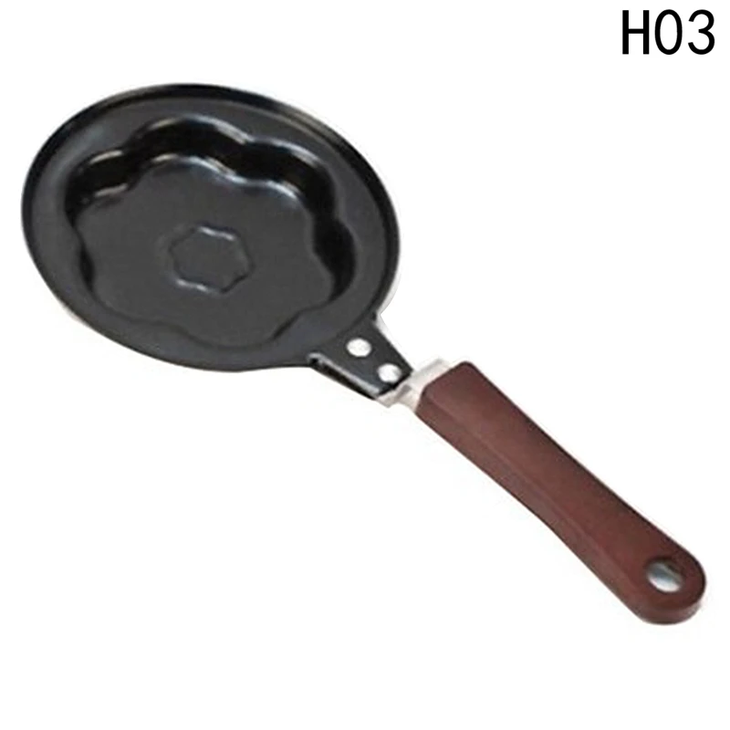 H03 Plum blossom 1 шт. Мини Милая форма яиц формы для блинов сковорода антипригарный горшок Мультяшные формы омлет посуда для завтрака кухонные обеденные инструменты - Цвет: H03 Plum blossom