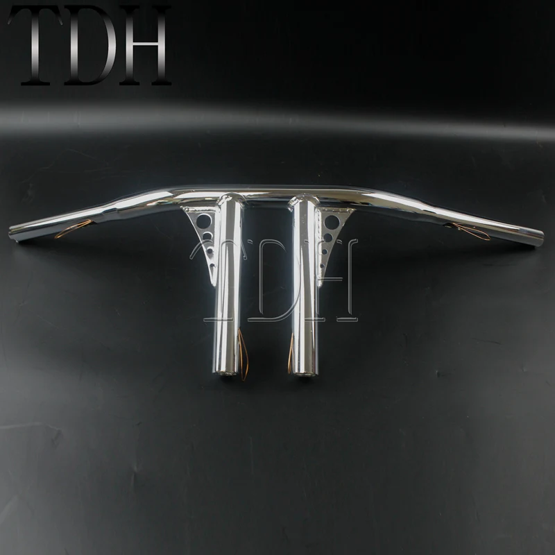 МОТОЦИКЛ хром 1" Rise T-Bar 1 1/4" Руль с широкими ручками для Harley FLST FXST Sportster XL DYNA LOWRIDER 48 Sportster Touring