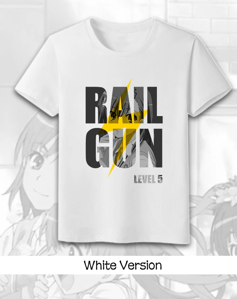 Аниме JK A определенная научная Railgun Misaka Mikoto футболка Косплей Футболка Топы Футболка для женщин и мужчин
