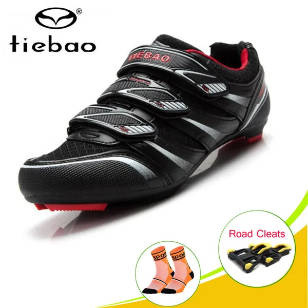 Tiebao, обувь для велоспорта, шоссейные, sapato, ciclismo, педали, SPD-SL, самоблокирующиеся, для улицы, суперзвезда, для езды,, спортивные, для гонок, велосипеда, кроссовки - Цвет: Cleats for 1428 R