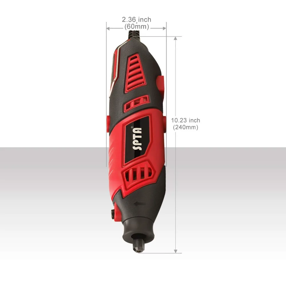 ЗИП роторный инструмент комплект с 170 W/1.4A Электрический мотор, универсальный 3-кулачковый, 10 насадок и 125 аксессуары для резьбы по дереву для шлифования