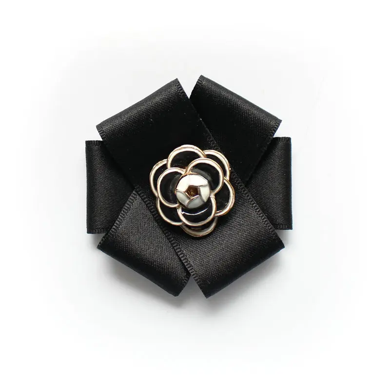 Pin Brooches Официальная Мужская Свадебная рубашка с воротником и галстуком-бабочкой броши на булавке бабочка эластичная лента Стразы Хрустальная ленточка с бантиками - Цвет: Pin Brooches