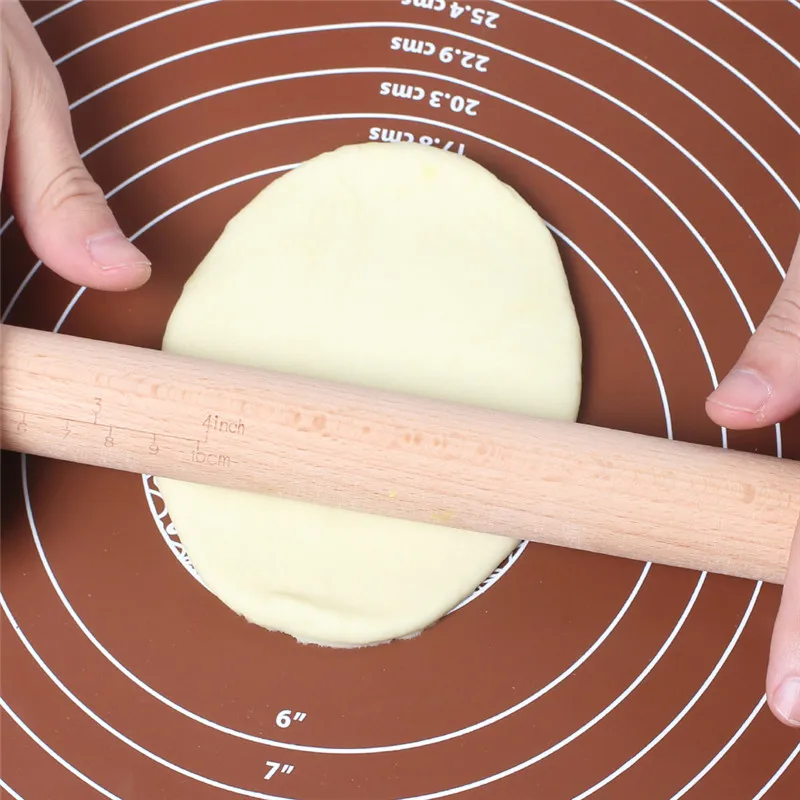 Силиконовый эмалированный коврик разных цветов и размеров со шкалой